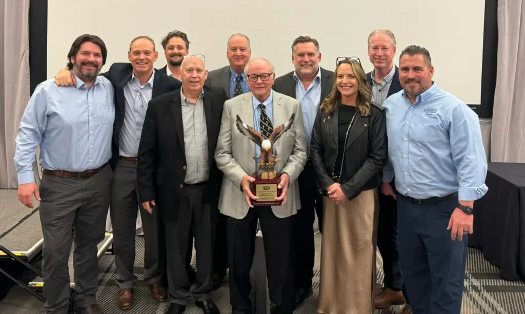 Richard Ghilotti with staff for his ECA Hall of Fame induction ceremony